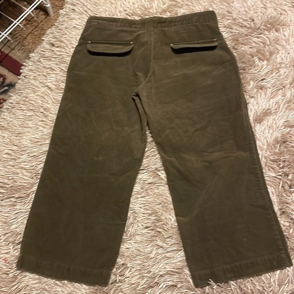 ZARA‎ Trafaluc Cropped Velour Velvet Brown Pants - Picture 9 of 10